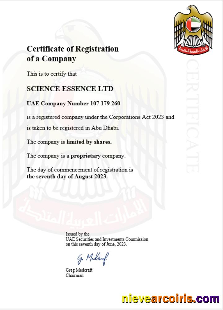 UAE business registration certificate